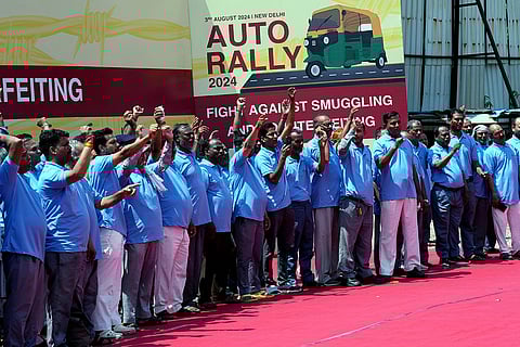 BJP MP Praveen Khandelwal flags off auto rally